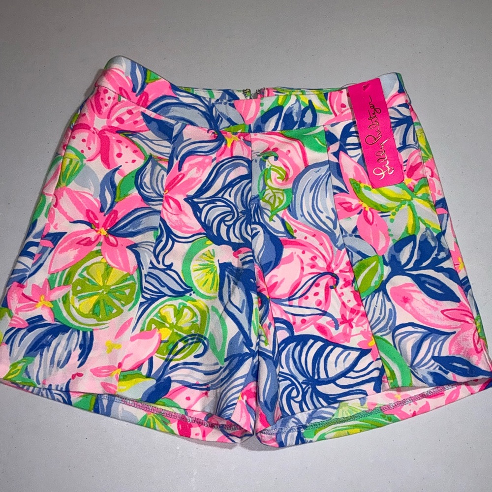 Lilly Pulitzer NWT Ariana Stretch Shorts Havana Cocktail Size 00 - Picture 6 of 13